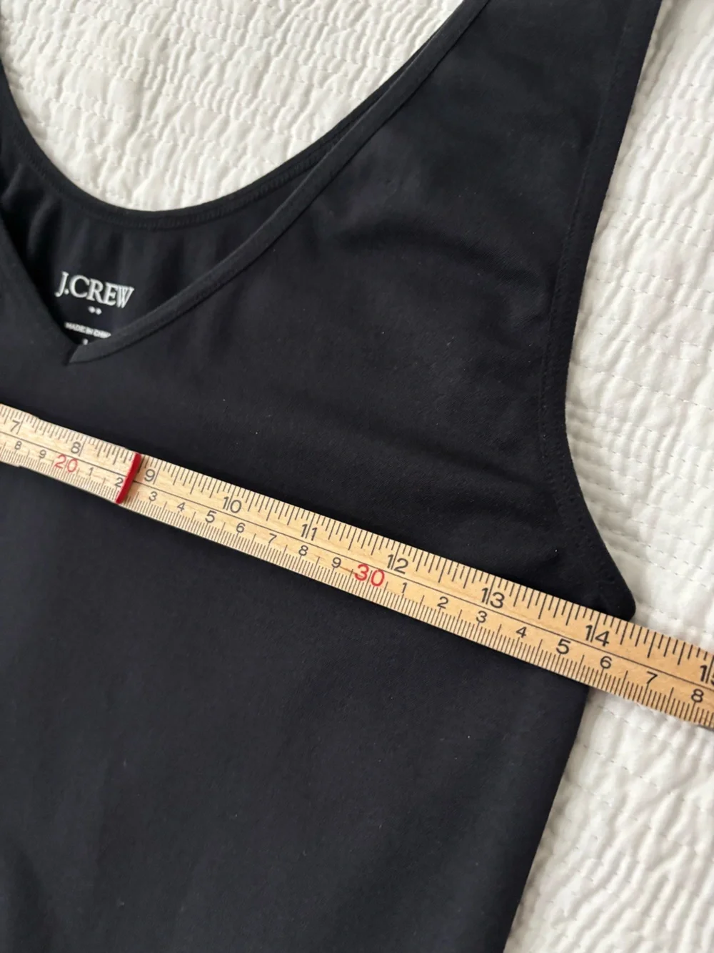 J. Crew Black V Neck Tank Top